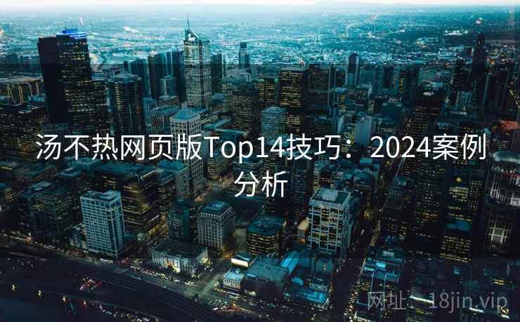 汤不热网页版Top14技巧：2024案例分析  第2张