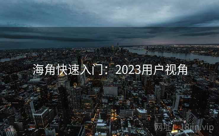海角快速入门:2023用户视角 第1张 海角快速入门:2023用户视角 第1张
