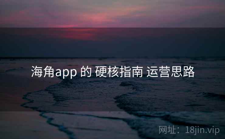 海角app 的 硬核指南 运营思路 第2张 海角app 的 硬核指南 运营思路 第2张